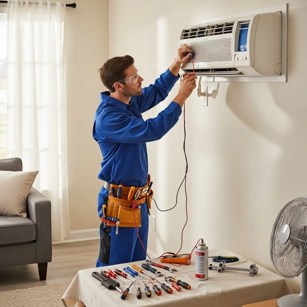 Demirci Whirlpool Whirlpool klima gaz dolumu ve bakım – Enerji verimliliği artırıldı. - Teknik servis örneği